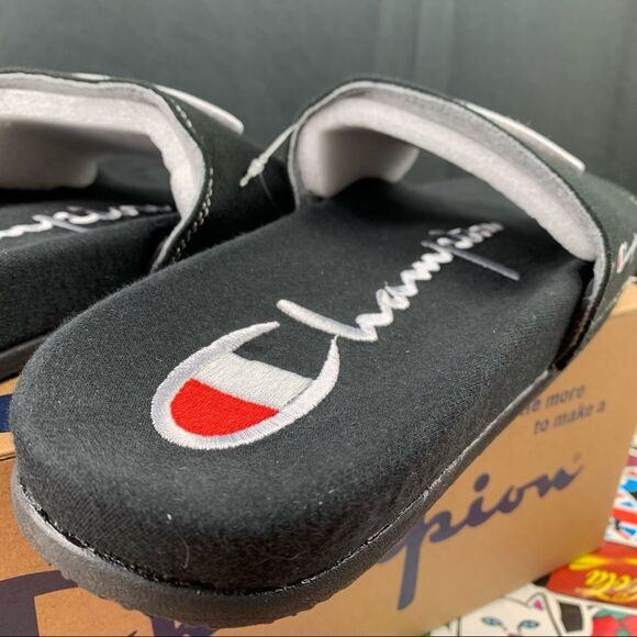 Champion Squish Embroidered Slides Mens Various Sizes - Picture 3 of 12